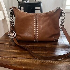 Michael Kors Aster medium size leather shoulder bag